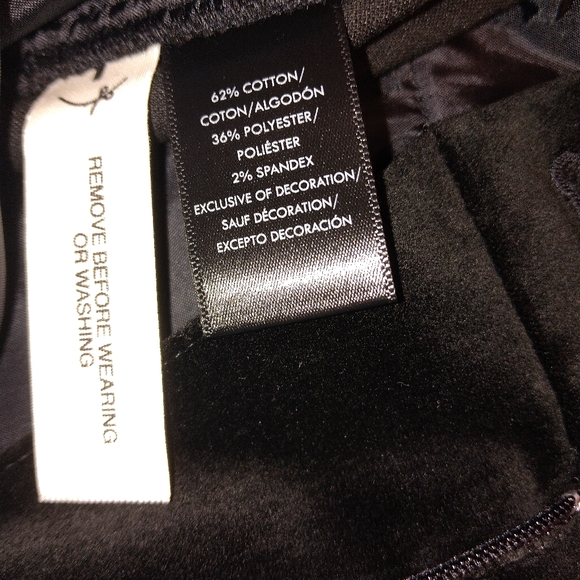 Ann Taylor Women's Black Velvet Devin Fit Dress Pants Cotton Polyester Size 4 - Picture 12 of 13
